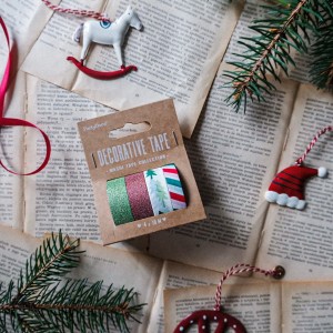 ZESTAW ŚWIĄTECZNYCH WASHI TAPE