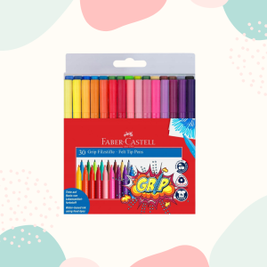 ZESTAW FLAMASTRÓW GRIP - FABER CASTELL - 30 kolorów