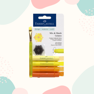 KREDKI AKWARELOWE GELATOS W ŻÓŁTYCH ODCIENIACH - FABER CASTELL - 4 SZT