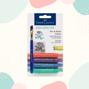KREDKI AKWARELOWE GELATOS W METALICZNYCH ODCIENIACH - FABER CASTELL - 4 SZT