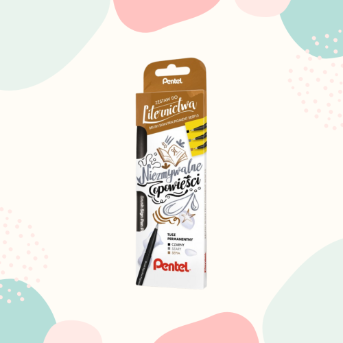 Zestaw do liternictwa Pentel - Bush Sign Pen Pigment SESP15.png