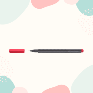 CIENKOPIS GRIP 0,4MM FABER CASTELL - KARMINOWY