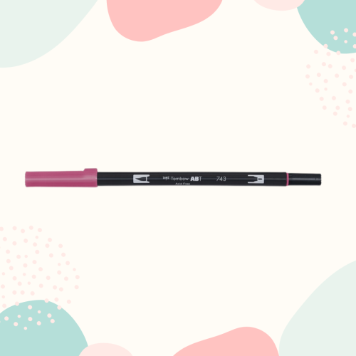 Dwustronny Brush Pen - Tombow ABT - Hot Pink Nr 743.png