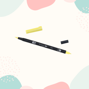 DWUSTRONNY BRUSH PEN TOMBOW ABT - PALE YELLOW NR 062