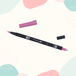 DWUSTRONNY BRUSH PEN TOMBOW ABT - PINK ROSE NR 703