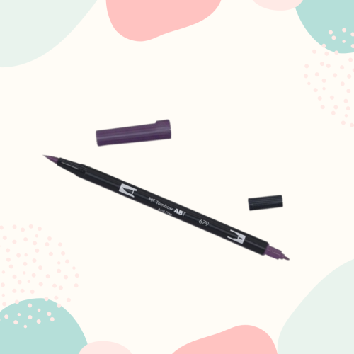 Dwustronny Brush Pen Tombow - Dark Plum 679 -.png
