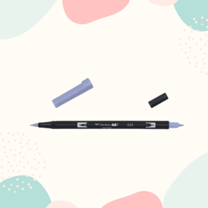 DWUSTRONNY BRUSH PEN TOMBOW ABT - MIST PURPLE NR 553