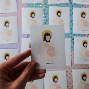 NAKLEJKA POJEDYNCZA - JEZUS DOBRY PASTERZ