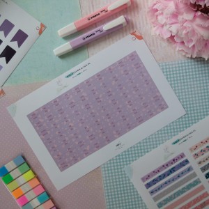 PAGINATORY BIBLIJNE - LAWENDOWE W KWIATY