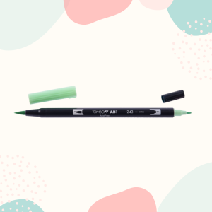 DWUSTRONNY BRUSH PEN TOMBOW ABT - MINT NR 243