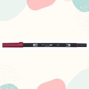 DWUSTRONNY BRUSH PEN TOMBOW ABT - CRIMSON NR 847